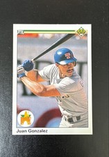 1990 Upper Deck - Star Rookie Juan González #72 (RC)