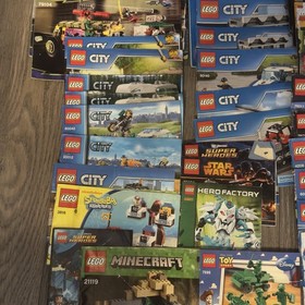Lot of 50 LEGO Various Manuals Instructions Booklets Lego City Toy Story