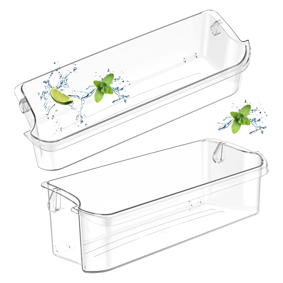 [Paquete de 2]Estante de contenedor de puerta de refrigerador actualizado 241505301 Foto 2 de 4