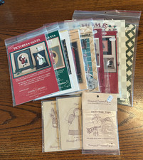 Lot of 12 Vintage NEW Uncut Christmas Quilt Patterns Multiple Designers