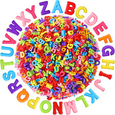 700Pcs Large Letter Beads Colorful Plastic A-Z Mixed Alphabet Shape Beads for Je