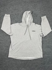 Adidas Women's Hoodie Heather Gray Pullover Sweatshirt Size XL FL8598
