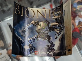 Onua Complete W/ Canister Instructions Poster | Lego Bionicle 8532