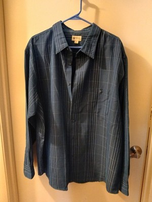 Haggar Dress Shirt Size 2XL Regular Fit Long Sleeve BLUE | eBay