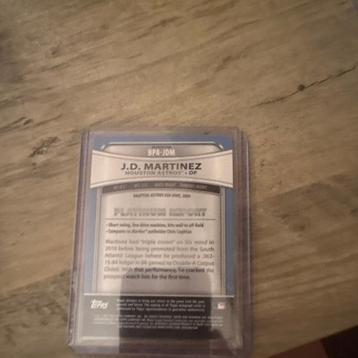 Topps Platinum Platinum Prospects J.D. Martinez Rookie Hard Signed Auto BPA-JDM