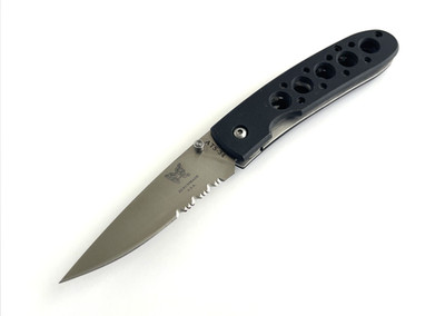 Benchmade 625S Leopard Crawford Folding Knife ATS-34 Aluminum Handle USA 1998