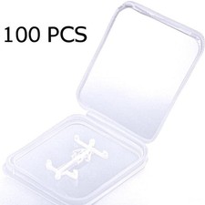 100 Piece MicroSD TF Card Protective Plastic Case, Jewel Case