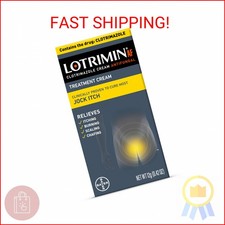 Lotrimin AF Jock Itch, Jock Itch, and Athlete's Foot Cream, 0.42 Ounce Pack of