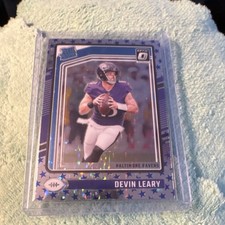 Panini Donruss Optic 2024 Devin Leary Ravens #227 Rated Rookie Stars Prizm Card. rookie card picture