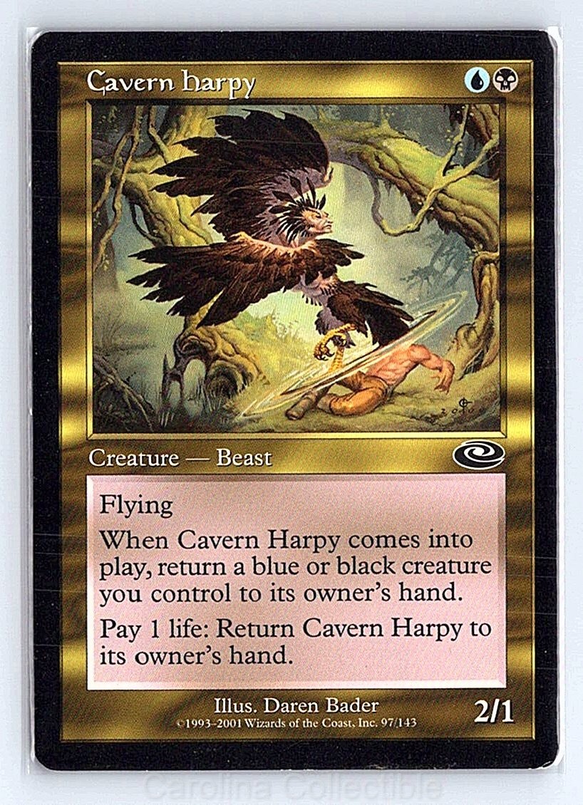 Cavern Harpy Near Mint - Planeshift 97 Magic: The Gathering