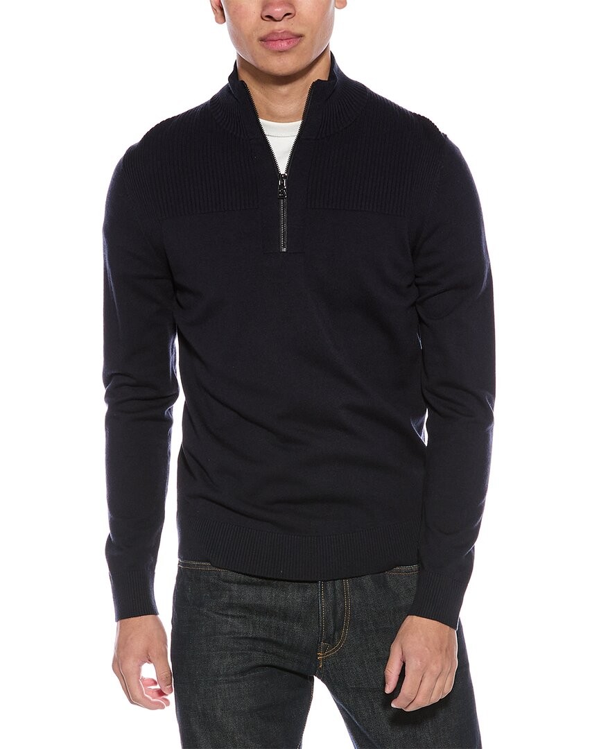 Пуловер Bogner Noris-O из полушерстяной ткани на молнии 14 мужской синий 3Xl 28390₽