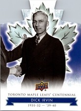2017 Upper Deck Toronto Maple Leafs Centennial Die-Cut # 31 Dick Irvin