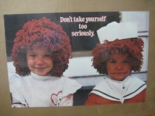 Don't take yourself too seriously raggedy Ann Vintage Poster 1970's inv G6550