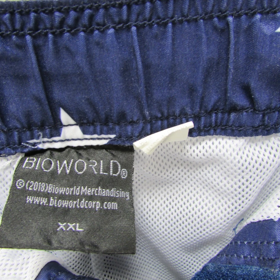 Bioworld Patriotic Swim Shorts Trunks Mens 2XL Red White Blue Flag Design Mesh - Image 3 of 4