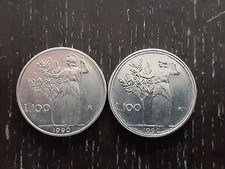 Moneta 100 lire piccola 1990 errore di conio