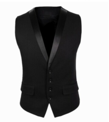 Men Formal dress Business Slim fit Vest Waistcoat Sleeveless Jacket Wedding  Coat | eBay