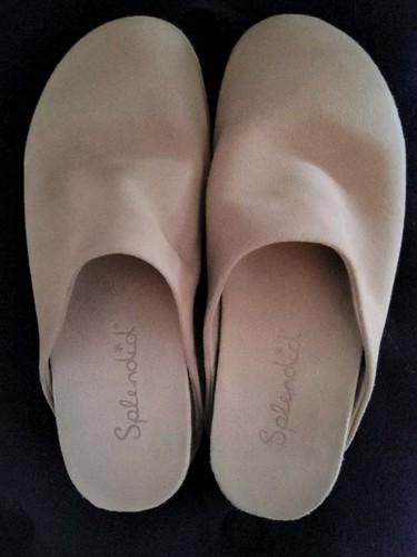 Splendid Casey Damen-Pantoletten Wildleder helle Eiche Slipper salbei Größe 6,5 M, neu ohne Etikett  - Bild 1 von 6