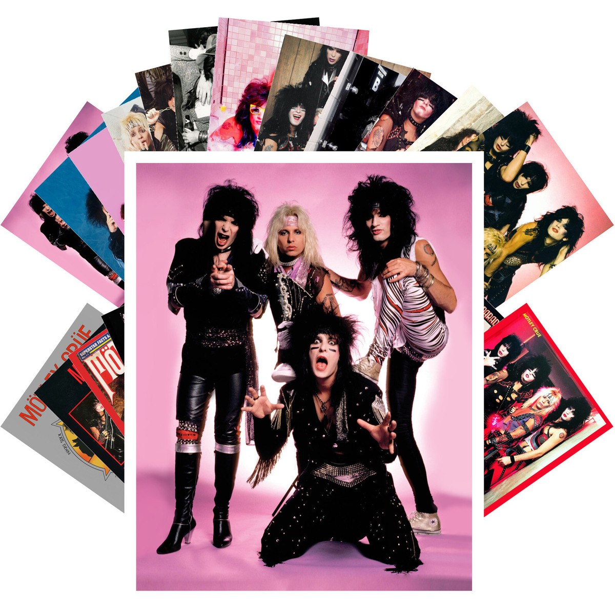 Postcard Set 24 cards MOTLEY CRUE Rock Music Posters Photos CC