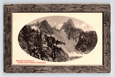 Gunns Peak Washington Cascade Mountains 1920s Postcard Unposted