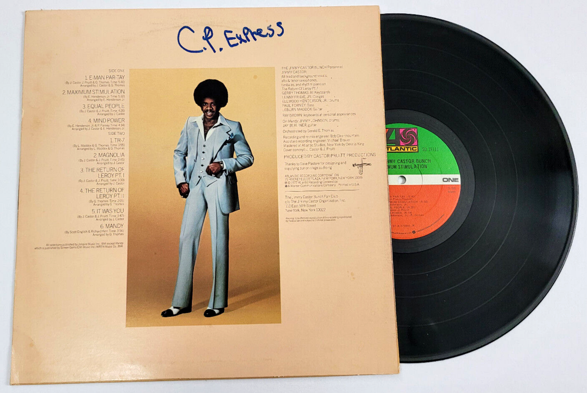 THE JIMMY CASTOR BUNCH - MAXIMUM STIMULATION - SOUL LP / ATLANTIC