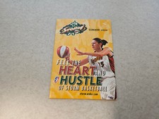 JS15 Seattle Storm 2002 WNBA Basketball Pocket Schedule - Starbucks