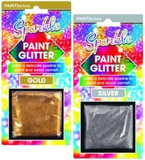Glitter Paint Additive Gold OR SILVER  Holographic Diamond Emulsion Varnish Wall