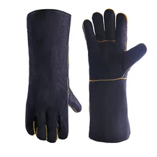 Welding Gloves 16 Inch Heat Resistant Unibody Cow Split Leather BBQ Cooking