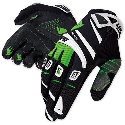 Handschuhe Erwachsene Cross Enduro UFO Trace Grün MX Gloves Green - MTB BMX Dh