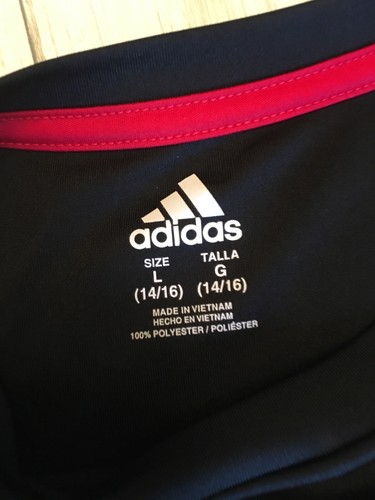 Adidas Climalite Boys "Dominate The Court T Shirt Youth Large Basketball Tee EUC - Picture 4 of 5