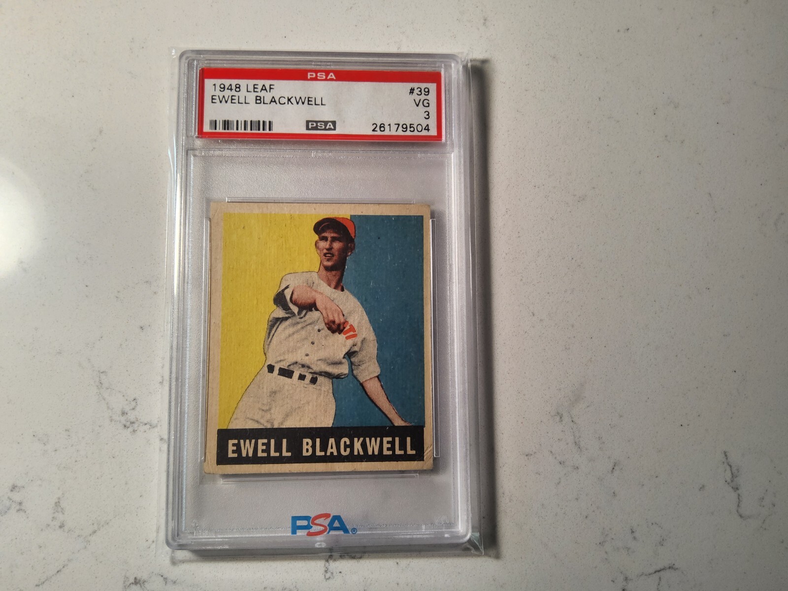1948 Leaf #39 Ewell Blackwell PSA 3