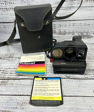 Polaroid Pronto Land Camera Sonar One Step Strap Case Untested Vintage Photo