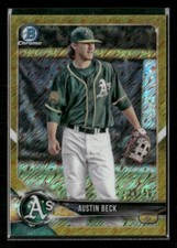 2018 Bowman #BCP6 Austin Beck Chrome Prospects Gold Shimmer Refractor #/50