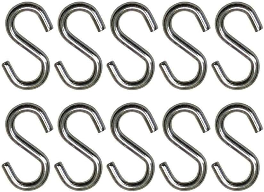 S Hook Marine Grade 316 Stainless Steel 5/32" Thick Extra Strong S