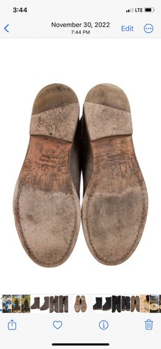 Isabel Marant Etoile Grey Suede Moto Boot 37 - Picture 6 of 6