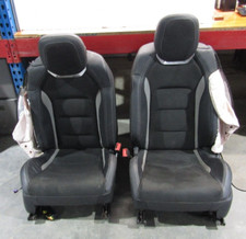 17-20 Chevy Camaro Ss 1le Pair Front Leather Bucket Seats Suede Blown Bags