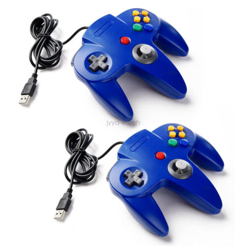 2x N64 USB Gaming Controller Retro N64 Bit PC Game Pad Joystick for PC Mac AU - Picture 2 of 10