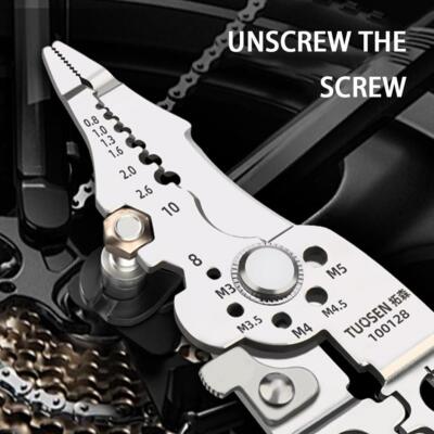 Multifunctional Wire Stripper Crimper Cable Cutter Plier Electric Cable+