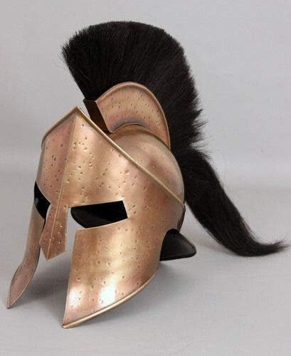Medieval Viking Roman Armour Helmet King Leonidas 300 Spartan Brass Helmet Gift - Bild 1 von 6