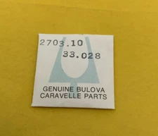 BULOVA Accutron 2703.10 Part #33.028 NOS