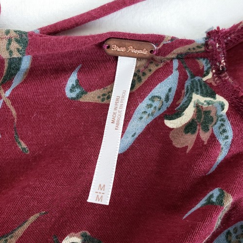 Free People Rückenfreies Top Damen M Burgund Modal-Mix Boho Chic erdig fließend - Bild 8 von 11