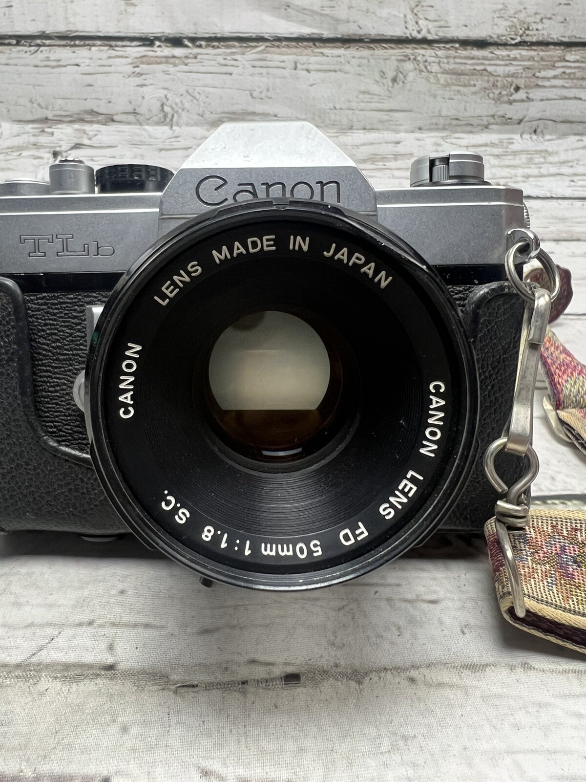 Vintage Canon TLb SLR 35mm Film Camera With 50mm 11.8 Canon Lens