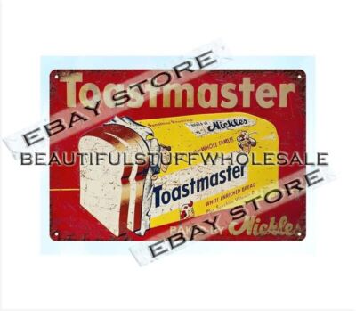 toastmaster bread bakery country store metal tin sign collectible wall art sale