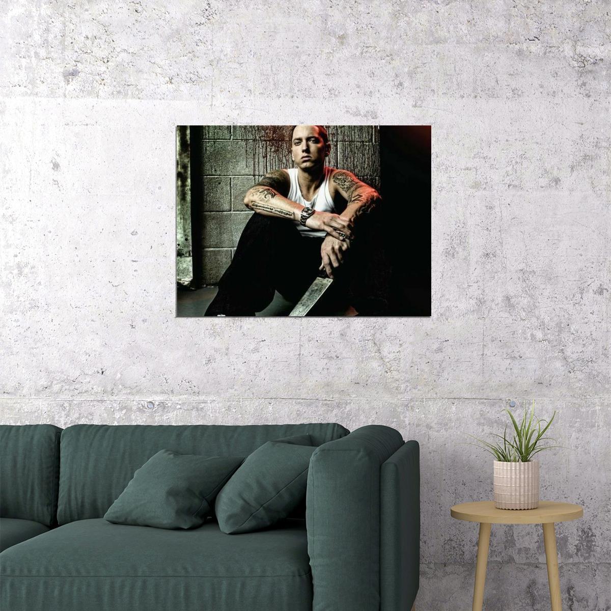 286483 Eminem Cool Pose American Rapper Songwriter Actor Star