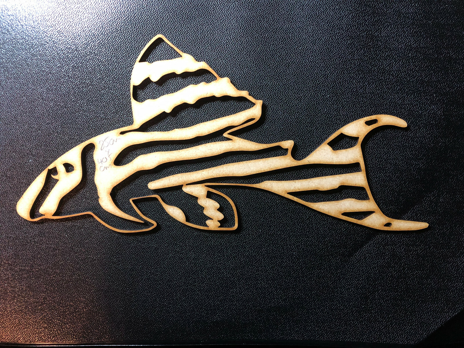 Zebra Pleco Laser Cut Wooden Wall Art Zeb L046, Pleco , Fishhouse Wall