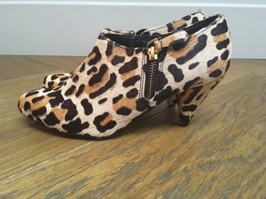 pony skin ankle boots