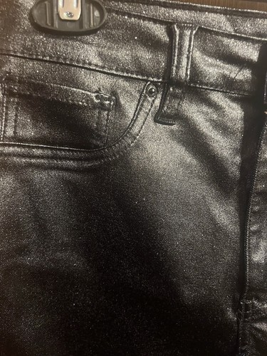 NWT YMI Collection Women's Black High Rise Sparkle Skinny Pants - Size M MSRP$48 - Picture 3 of 7