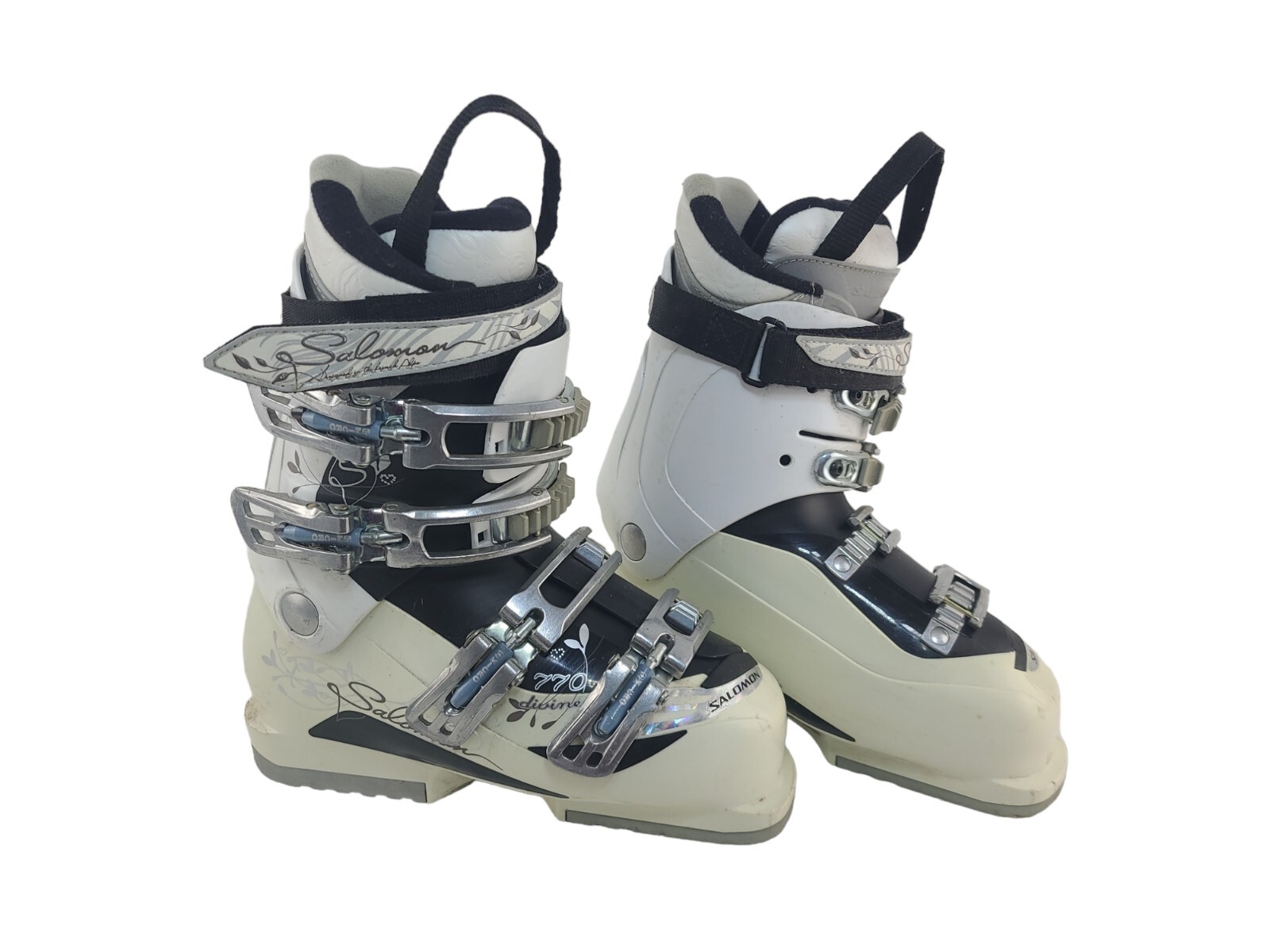 Salomon 770 Stivali da sci bianchi divini Mondopoint 23 5