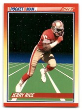 Jerry Rice 1990 Score FOOTBALL #556 San Francisco 49ers ROCKET MAN