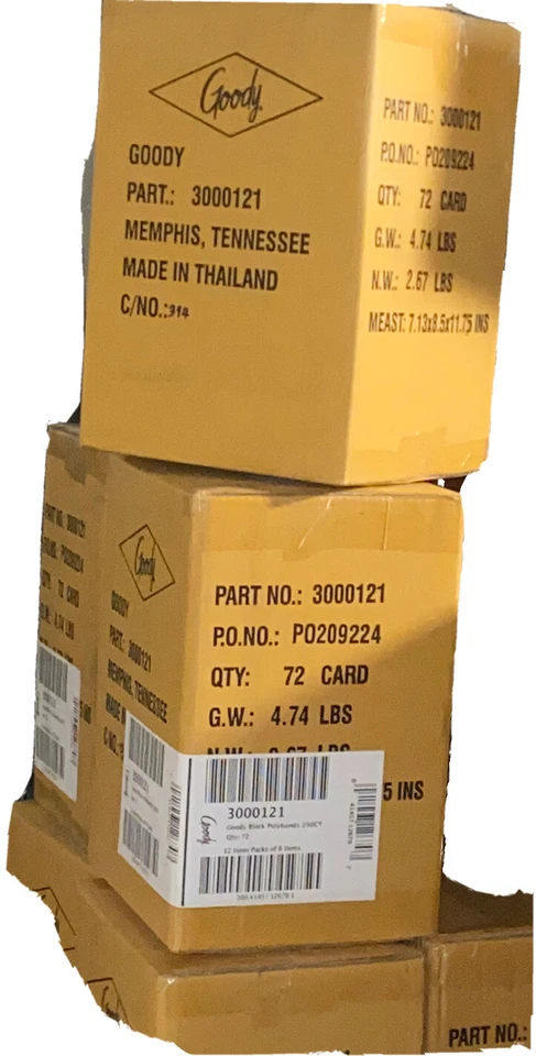 Corbata de cabello Goody Ouchless para mujer polielástica 250 unidades negra estuche de cabello fino de 72 Foto 4 de 4