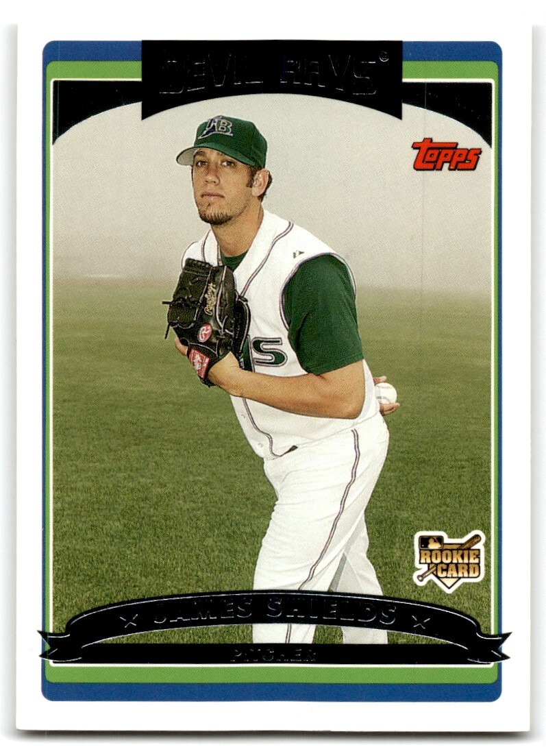 2006 TOPPS UPDATES & HIGHLIGHTS JAMES SHIELDS RC TAMPA BAY DEVIL RAYS #UH147